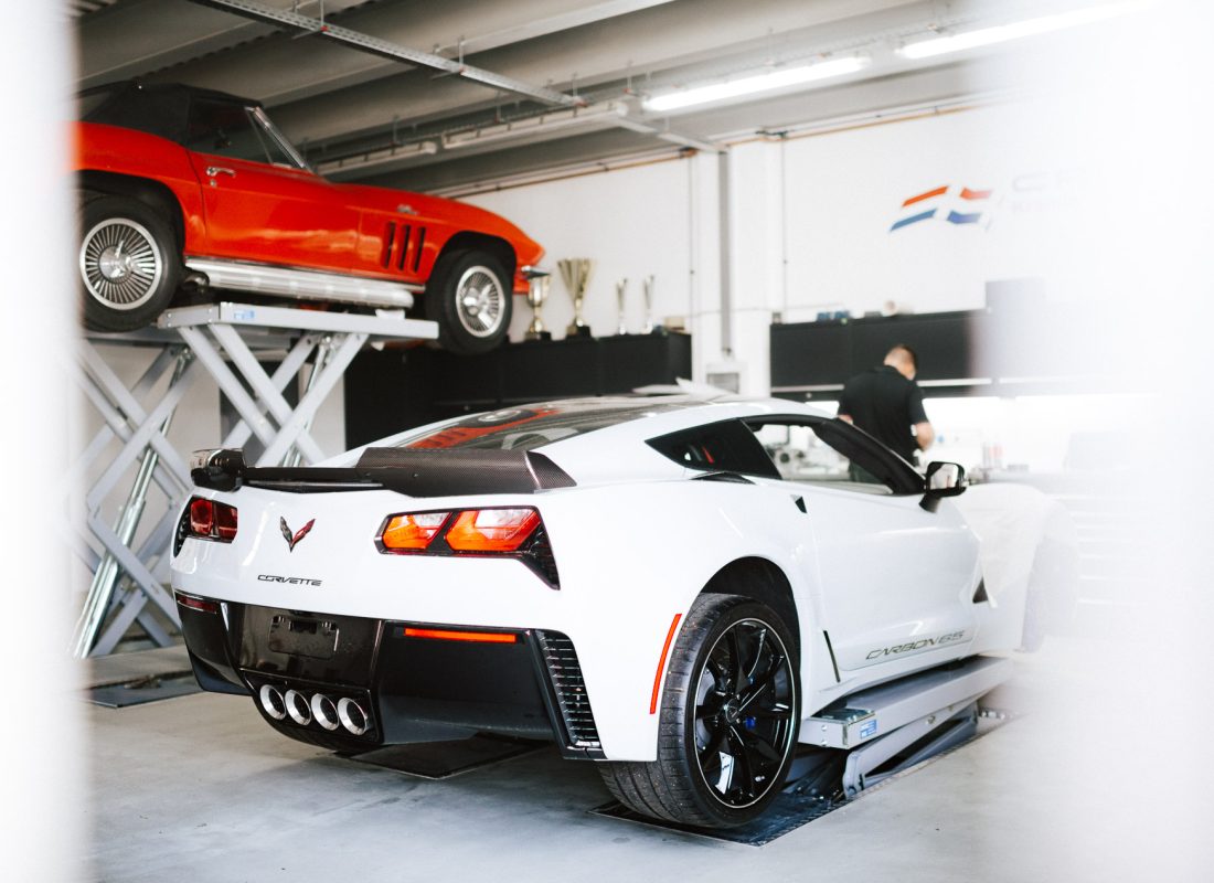 Imagebild Autohaus Corvette Service Berlin Bild zeigt Werkstatt eines Berliner Autohauses
